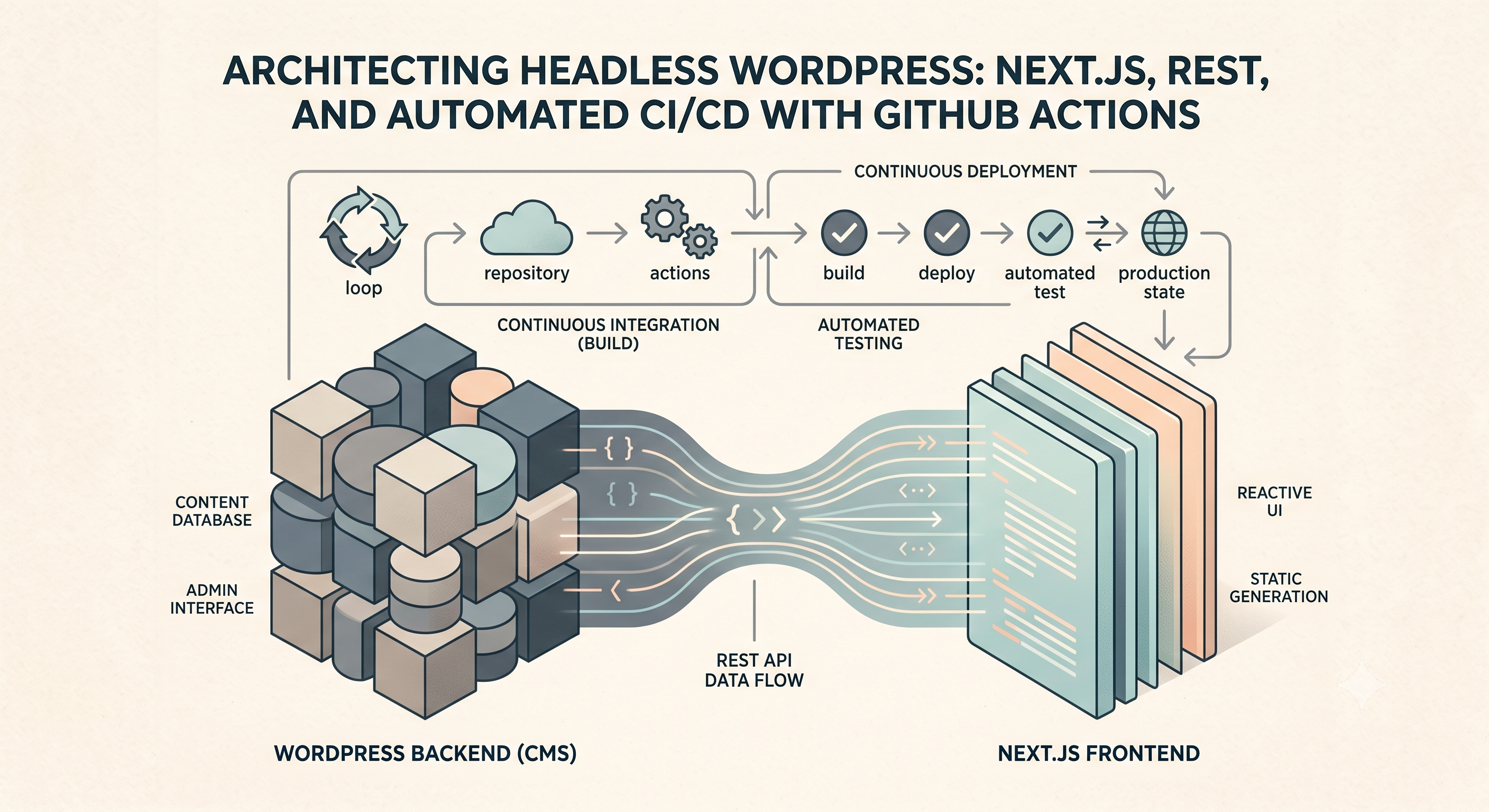 Architecting Headless WordPress: Next.js, REST, and Automated CI/CD with GitHub Actions