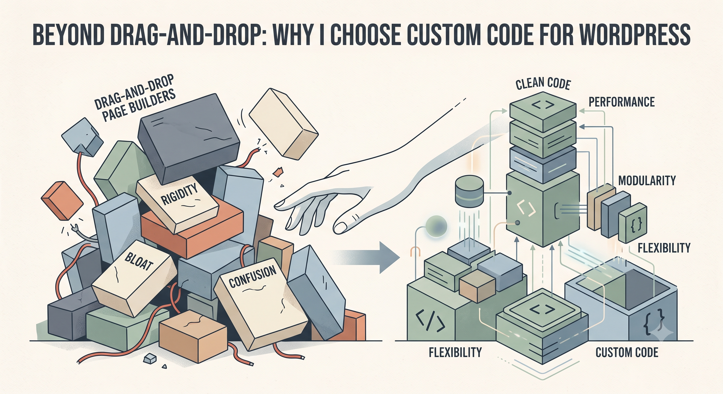 Beyond Drag-and-Drop: Why I Choose Custom Code for WordPress