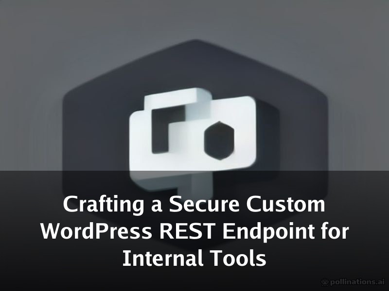 Crafting a Secure Custom WordPress REST Endpoint for Internal Tools