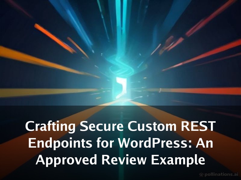 Crafting Secure Custom REST Endpoints for WordPress: An Approved Review Example
