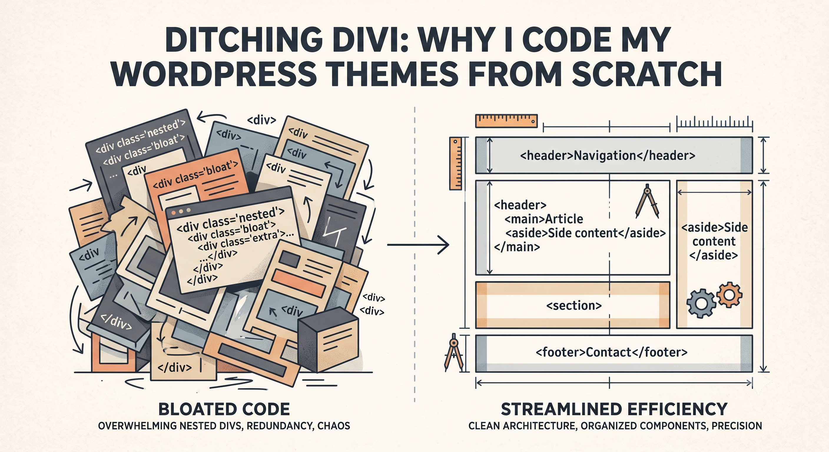 Ditching Divi: Why I Code My WordPress Themes From Scratch
