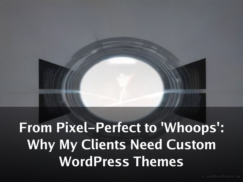 From Pixel-Perfect to 'Whoops': Why My Clients Need Custom WordPress Themes