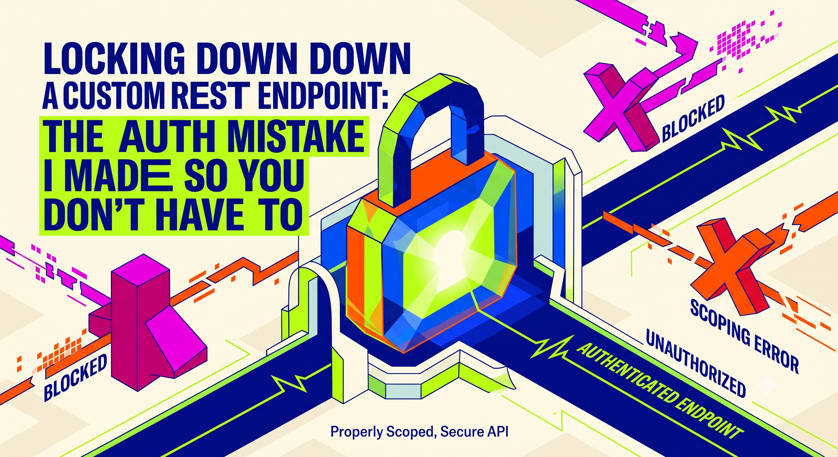 Locking Down a Custom REST Endpoint: The Auth Mistake I Made So You Don't Have To