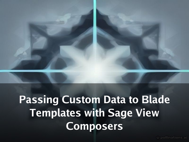 Passing Custom Data to Blade Templates with Sage View Composers