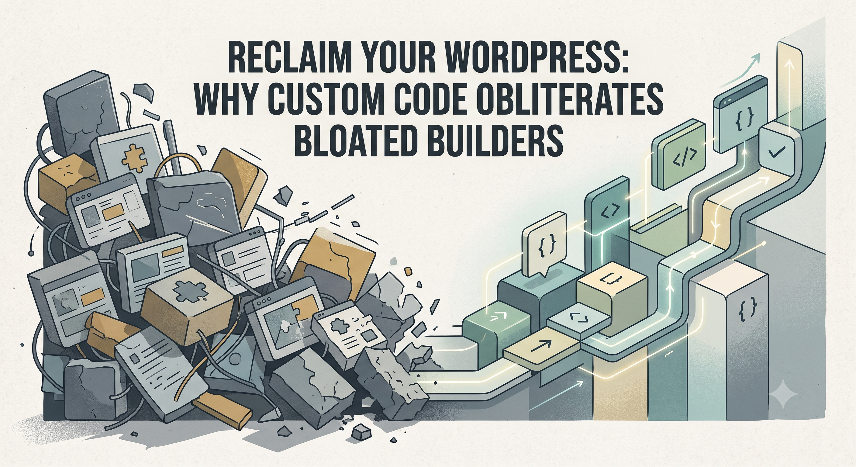 Reclaim Your WordPress: Why Custom Code Obliterates Bloated Builders