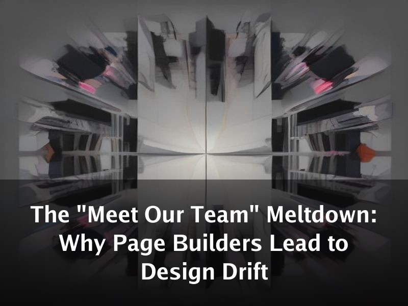 The "Meet Our Team" Meltdown: Why Page Builders Lead to Design Drift