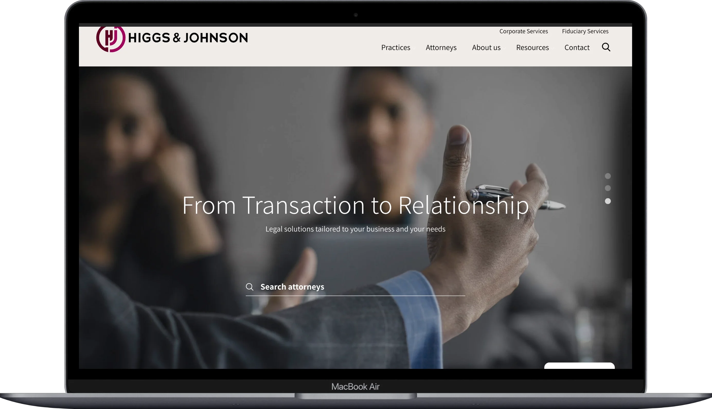 Higgs & Johnson Macbook Mockup