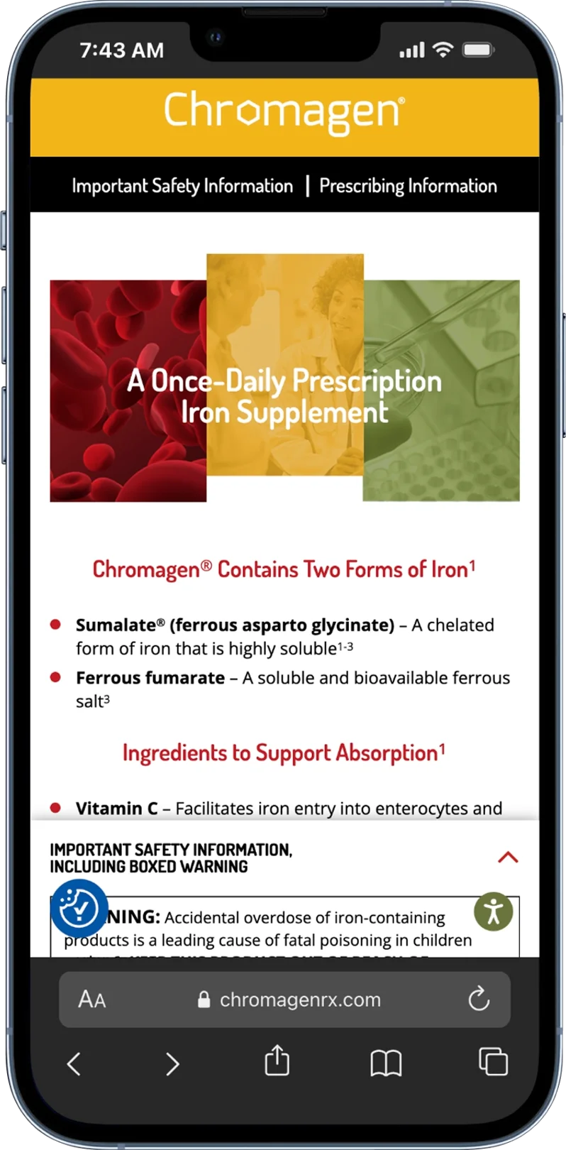 Chromagen Rx iPhone Mockup