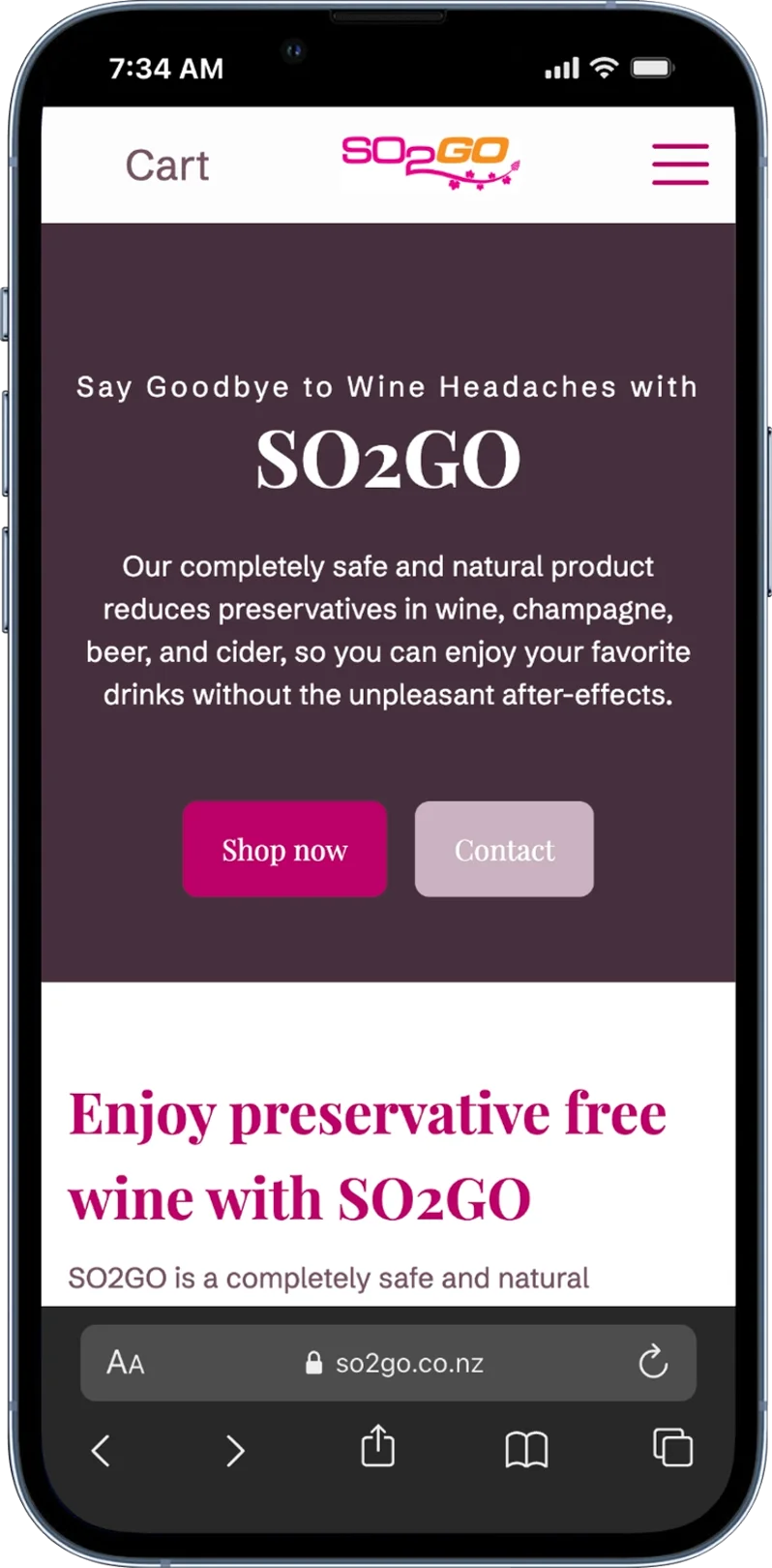 SO2GO iPhone Mockup